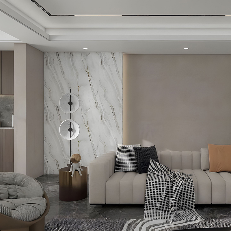 Gilded Wave Living Room Cabinet Dekorasyon PET Transfer Film