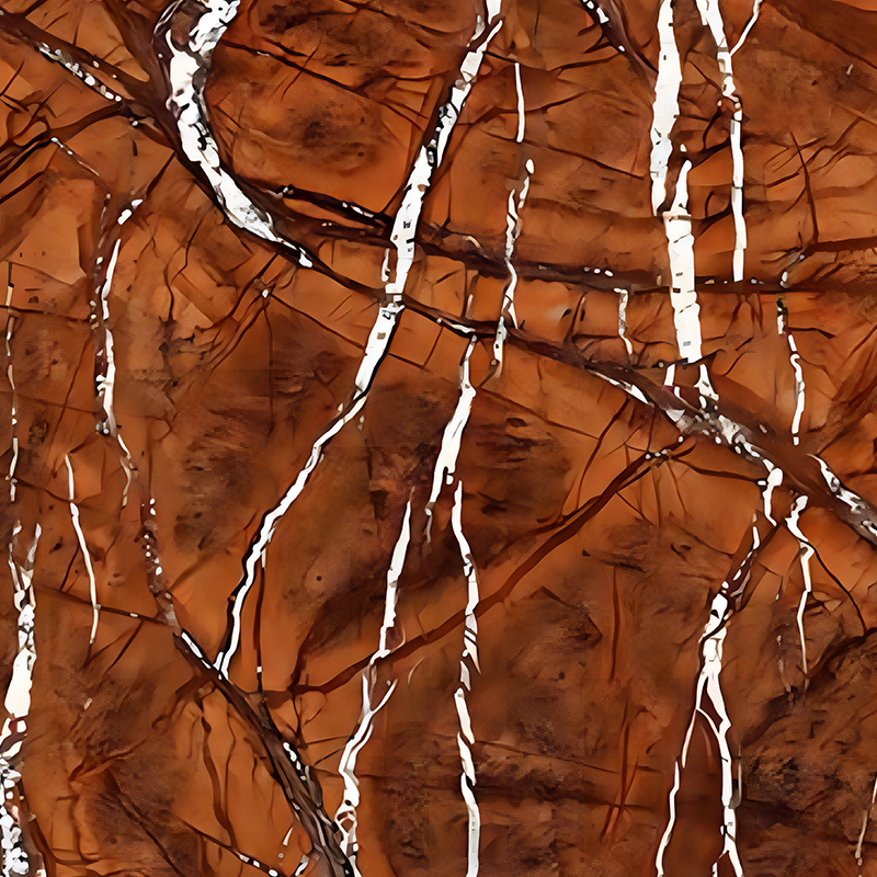 Rainforest Brown Textured Banyo Backsplash Dekorasyon PET Heat Transfer Film