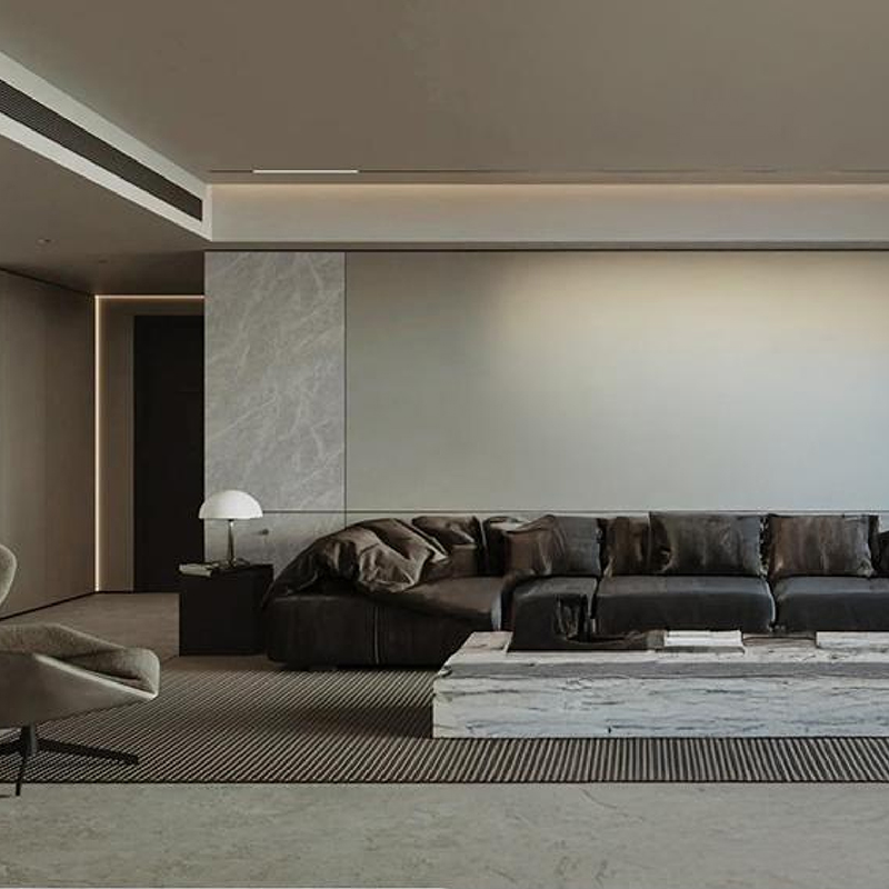 Morgan Grey Moisture-Proof TV Background Dekorasyon Heat Transfer Film
