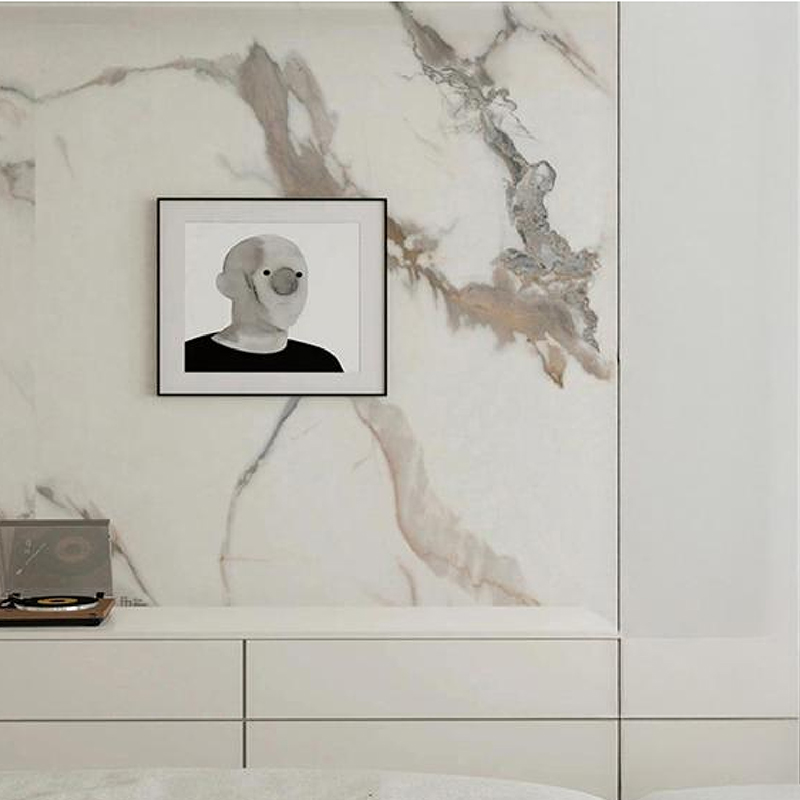 Taro Grey Soundproof at Anti-Impact Indoor Wall Heat Transfer Film