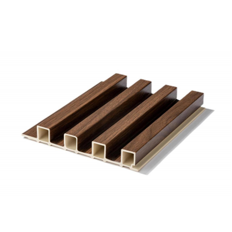 Wood Grain Waterproof Fluted Wall Panel para sa Interior Dekorasyon